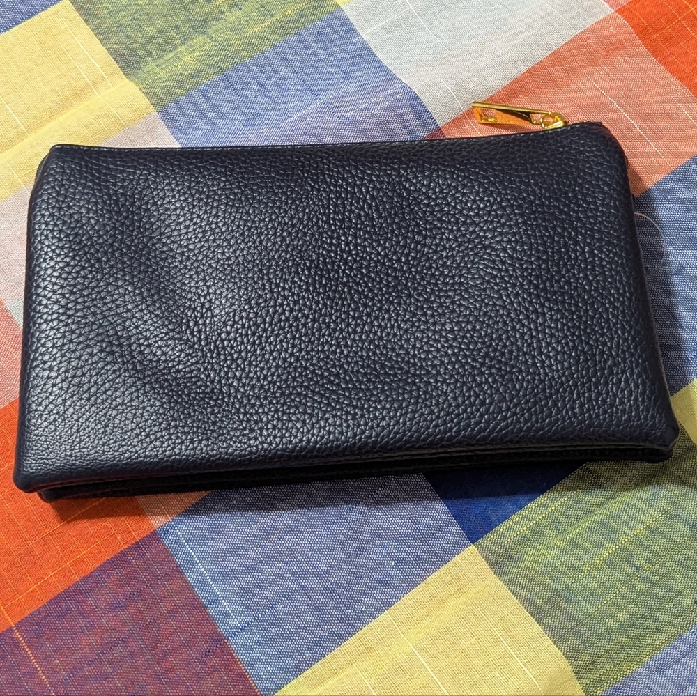 Navy Blue Crossbody Wristlet